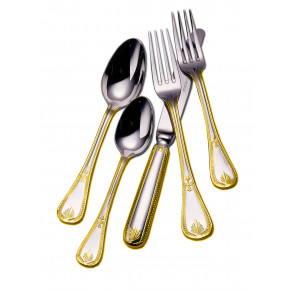 Consul Gold 5 Pc Setting (Table Knife, Table Fork,  Medium Teaspoon, Dessert Fork, Dessert Spoon)