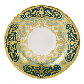 Heritage Forest Green & Turquoise Tea Saucer (Special Order)