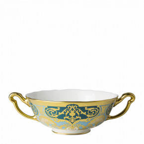 Heritage Forest Green & Turquoise Cream Soup Cup (34 cl/12oz) (Special Order)