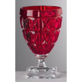 Stella Wine Goblet Red H 5.5" x Diam 3.5", 10 oz