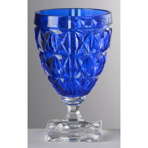 Stella Wine Goblet Blue H 5.5" x Diam 3.5", 10 oz