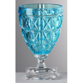 Stella Wine Goblet Turquoise H 5.5" x Diam 3.5", 10 oz