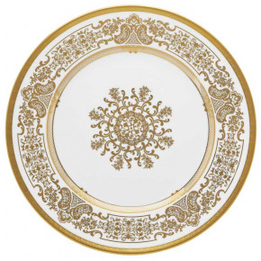 Marignan Gold/White American Dinner Plate Rd 10.6"
