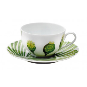 Ikebana Tea Cup & Saucer 6.34 Oz