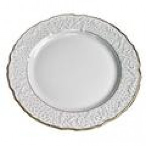 Simply Anna Polka Gold Dinner Plate 10.5 in Rd
