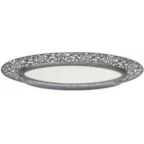 Tolede Platinum/White Pickle/Side Dish 25.3 in. x 15.2 in.