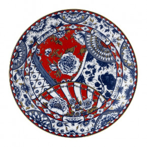 Victoria's Garden Blue & Red Coupe Plate (27 cm/10.5 in)