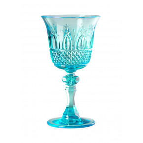 Italia Wine Turquoise H 7" x Diam 3.7", 6 oz