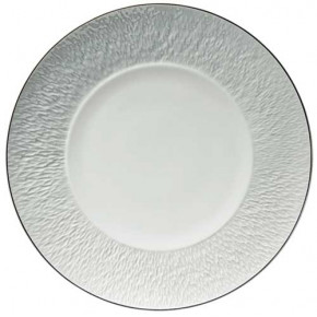 Mineral Filet Platinum Buffet Plate Coupe Engraved Rim Round 12.6 in.