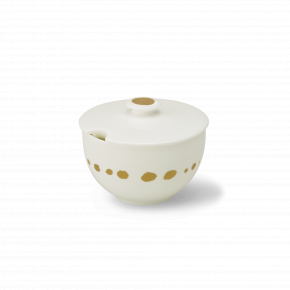 Golden Pearls Sugar Bowl With Lid Round 0.25 L