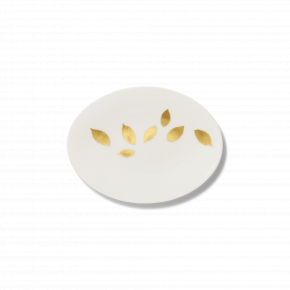 Gold Leaf Oval Dish / Plate 24 Cm