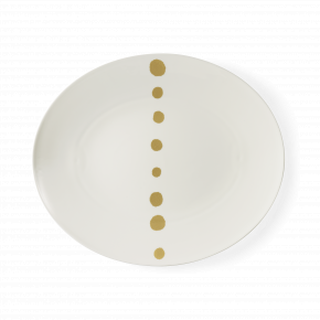 Golden Pearls Oval Platter 39 Cm