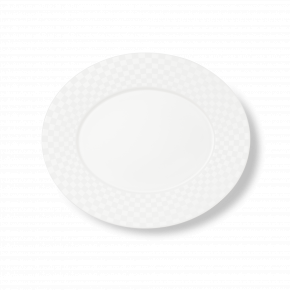 Cross White Oval Platter 34 Cm Square