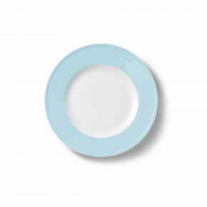 Solid Color Dessert Plate 19 Cm Rim Ice Blue