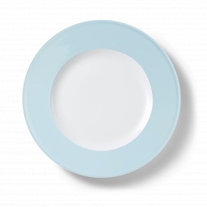 Solid Color Plate 28 Cm Rim Ice Blue