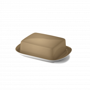 Solid Color Butter Dish Clay