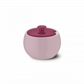 Solid Color Lid Of Sugar Bowl Raspberry