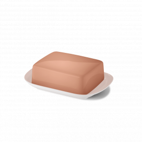 Solid Color Flat Of Butter Dish Blush