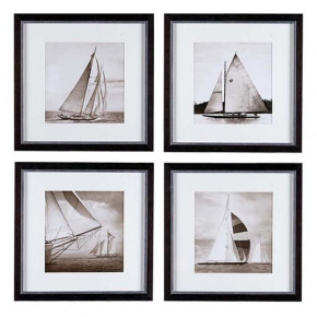 EC081 Michael Kahn Boats Set of 4 Print