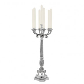 Jefferson Silver Lacq Candle Holder