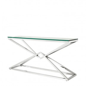 Console Table Connor Large Polished Stainless Steel