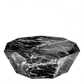 Diamond Black Faux Marble Coffee Table