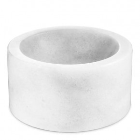 Bowl Conex Honed White Marble