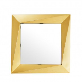 Mirror Rivoli Square Gold Finish