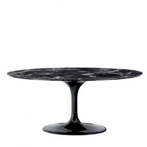 Dining Table Solo Black Faux Marble