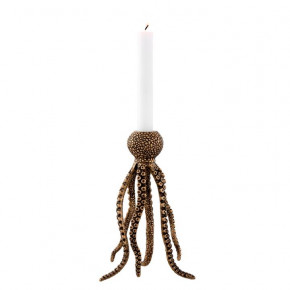 Octopus Vintage Brass Candle Holder