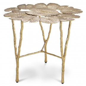 Tropicale Polished Brass Side Table
