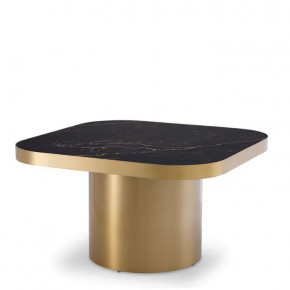 Side Table Proximity Brushed Brass Finish