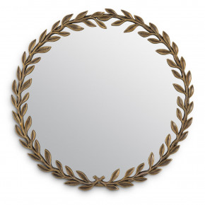 Duras Vintage Brass Round Mirror