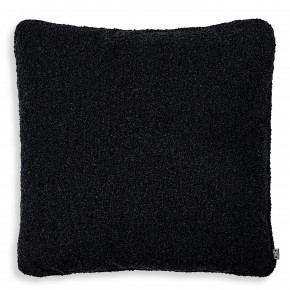 Bouclé Large Black Decorative Pillow