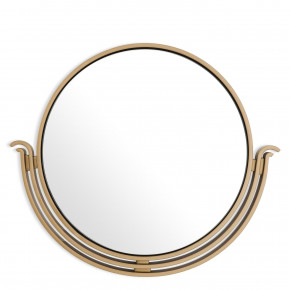 Tombo Antique Brass Round Mirror