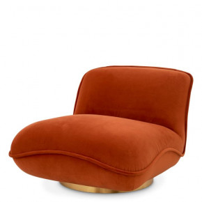 Relax Savona Orange Velvet Chair