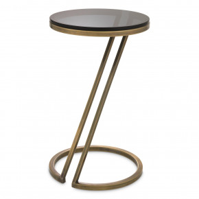 Falcone Vintage Brass Side Table