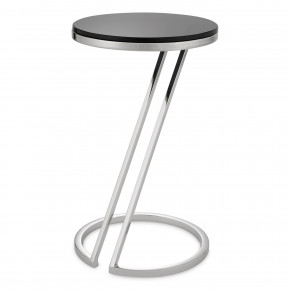 Falcone Polished Stainless Steel Side Table