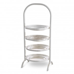 Encore Silver Lacquered Cake Stand