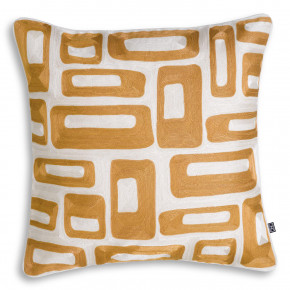 Cerva Gold White Decorative Pillow