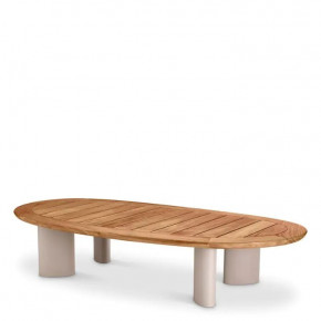 Outdoor Coffee Table Free Form Natural Teak