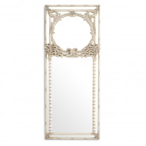Le Royal Antique White Rectangular Mirror