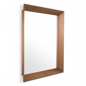 Othello Brushed Brass Square Mirror