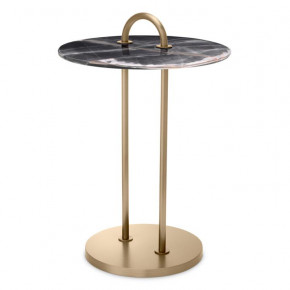 Zappa Black Marble Side Table