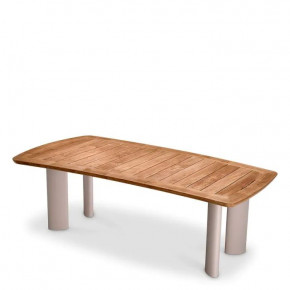 Outdoor Dining Table Osario Natural Teak