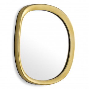 Leandro Gold Round Mirror