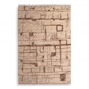 Limitless Ivory Brown 79" x 118" Rug