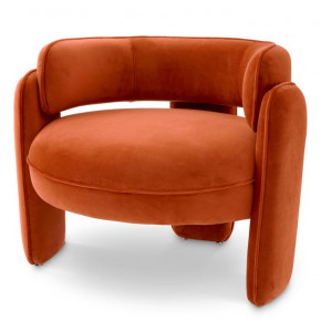 Chaplin Savona Orange Velvet Chair