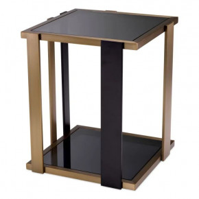 Side Table Clio Brushed Brass Finish
