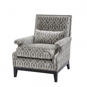 Chair Goldoni Trellis Grey Velvet